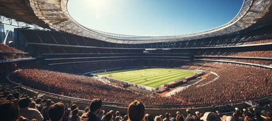 Global sports event held in a large stadium as part of JTB sports business solutions