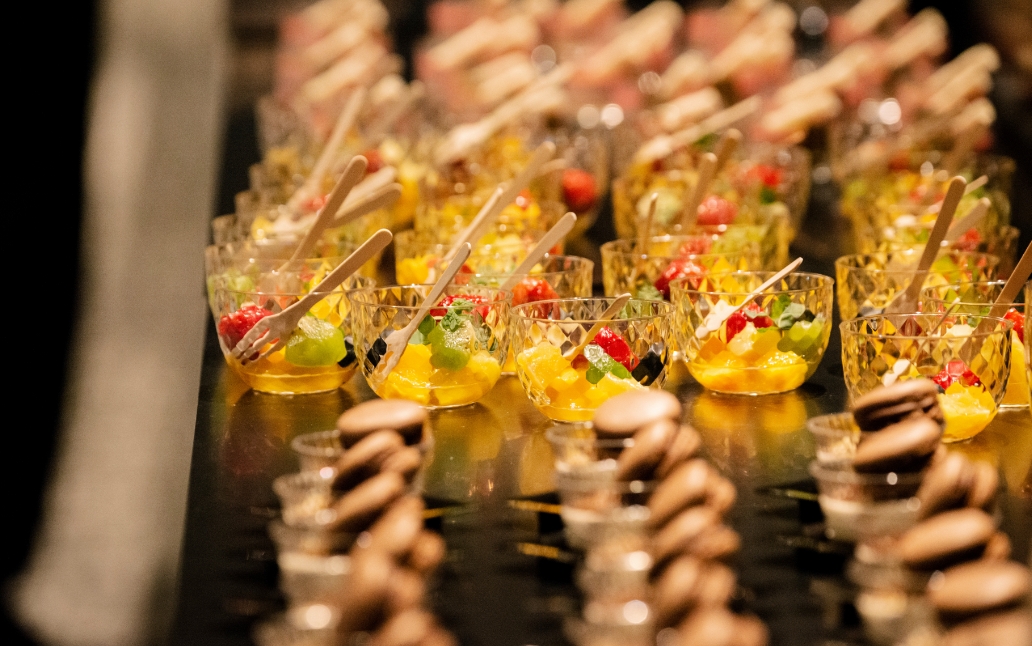 - Meals that were enjoyed right from the spectator seats.