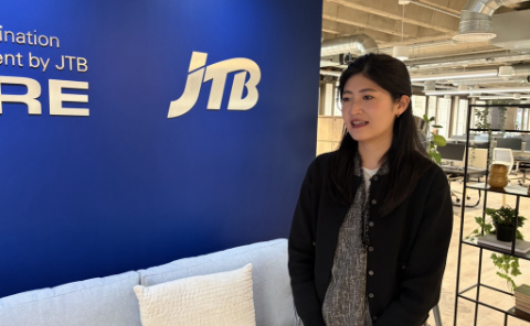 ロンドンオフィスのJTBヨーロッパのスピーカー